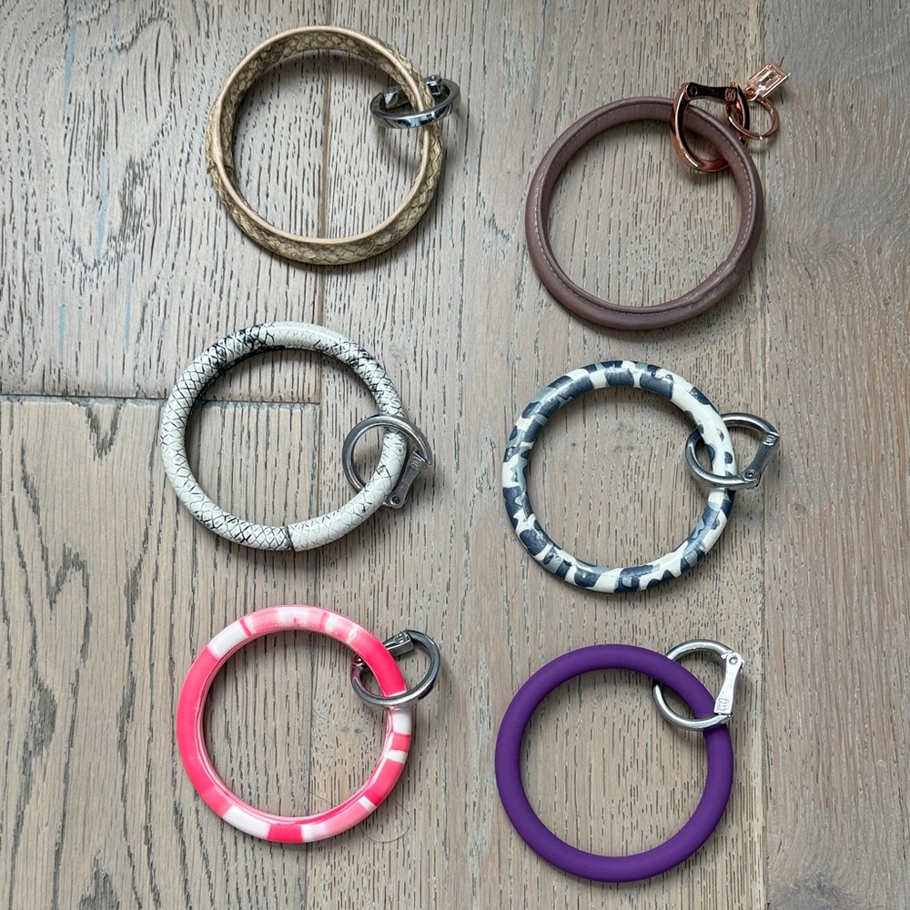 Set of six - Oventure O Key Rings